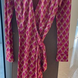 Diane Von Furstenberg Wrap Printed Dress, circa 2000